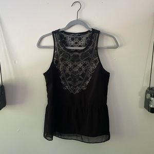 american eagle lace peplum blouse